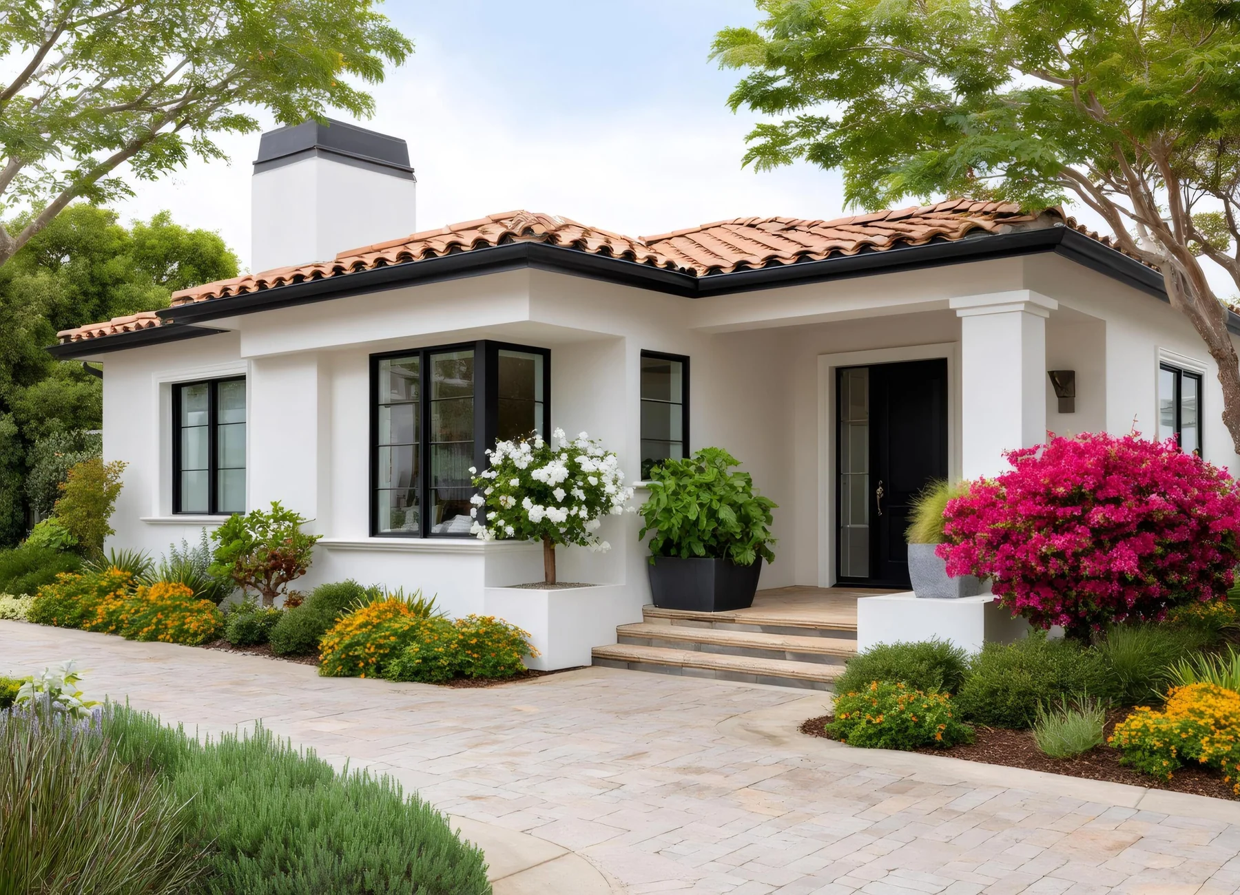 Spanish-style Southern California home representing Chula Vista
