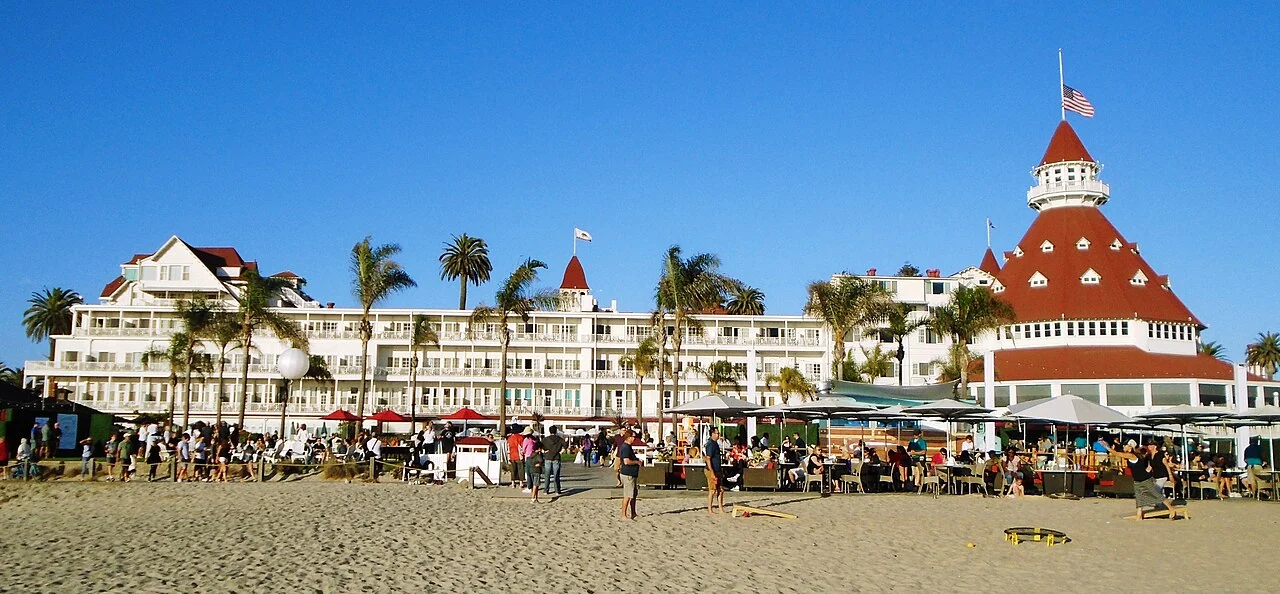 Hotel del Coronado on the San Diego coast